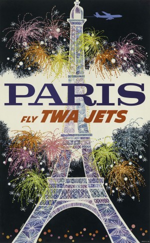 David Klein, Paris, Vintage travel poster